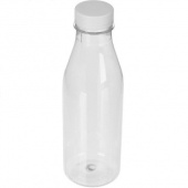 Бутылка прозр.с бел.крышкой 500 мл.ПЭТ d-38 мм (100 шт)