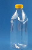 Бутылка 1,0 л.ПЭТ(бцветная) Bericap (Соус) КВАДРАТ (126 шт)