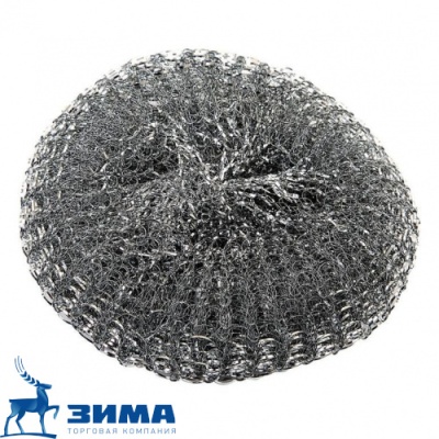 картинка Губка  металлическая для посуды Самарка жесткая(12шт/100уп) от Торговой Компании "Зима"