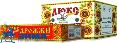 картинка Дрожжи прессованные 100 гр. Курган (коробка 12 кг) от Торговой Компании "Зима"