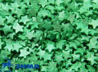 картинка Посыпки Звезды зеленые (уп.0,75 кг) tp63063 от Торговой Компании "Зима"