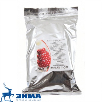 картинка Мастика сахарная ванильная красная (0,6 кг) Деко-Про tp35954 от Торговой Компании "Зима"