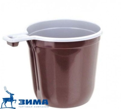 картинка Чашка кофейная бело-коричневая 200 мл (50*1) 1250 шт от Торговой Компании "Зима"
