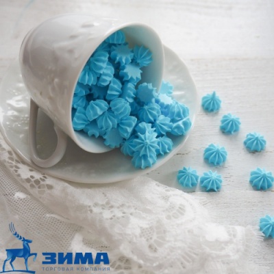 картинка Сахарные фигурки МИНИ-БЕЗЕ голубые 250 г (1 шт х 250 гр) (коробка 24 шт) 47994 от Торговой Компании "Зима"