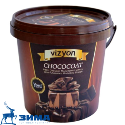 картинка Паста шоколадная для моделирования (темная) (ведро 1 кг) от Торговой Компании "Зима"