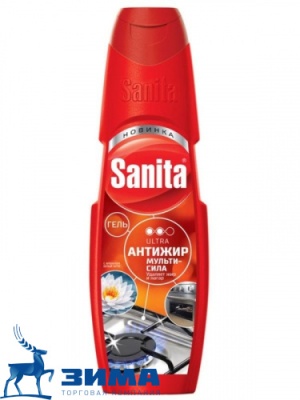 картинка Ср-во для чистки плит"Sanita"Антижир 500 мл гель (21шт) от Торговой Компании "Зима"