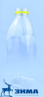 картинка Бутылка 1,0 л.ПЭТ(б/цветная) КВАДРАТ (126 шт) от Торговой Компании "Зима"