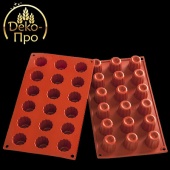 1349 Форма силиконовая ЦВЕТОК, 18 фигур d35хh35