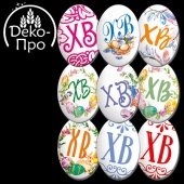 Сахарные фигурки МЕДАЛЬОНЫ Микс ХВ d35х25 мм (упаковка 300 шт) tp68419