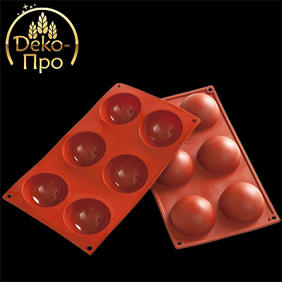 Форма силиконовая ПОЛУСФЕРА  6 фигур d70xh35 1319 от Торговой Компании "Зима" картинка Форма силиконовая ПОЛУСФЕРА  6 фигур d70xh35 1319 от Торговой Компании "Зима"