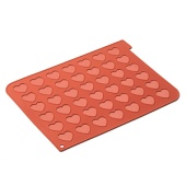 Коврик силиконовый МАКАРУНС сердце (1 шт) MAC03