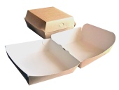 Коробка для ГАМБУРГЕРА  крафт 120х120х70 (270 шт)