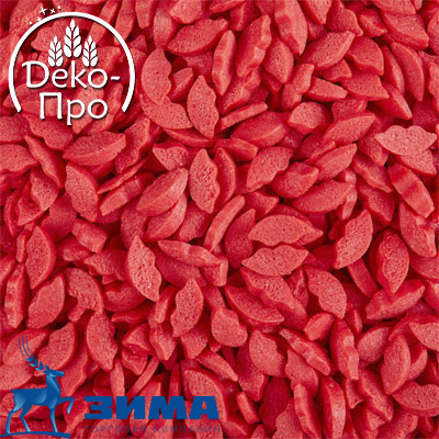 картинка Посыпки Губки красные (уп.0,75 кг) tp63612 от Торговой Компании "Зима"