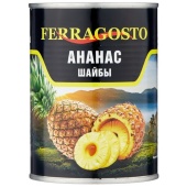 АНАНАСЫ шайба 3100 мл.Ferragosto (упаковка 6 банок)