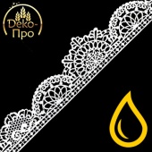 54528 Изделие сахаристое КРУЖЕВО золото, декор1, 20 шт