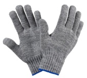перчатки ХБ с ПВХ серые