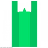 Пакет МайкаПНД 30х53+7,5 17 мкм зеленый (упаковка 100шт)