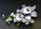 11188Цветы из мастики (12 шт) Орхидеи