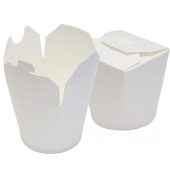 Контейнер бумажный ЧАЙНА-БОКС белый 500 мл (30 шт16 уп) круглое дно