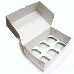 Вкладыш коробки для  6 капкейков ЭКОНОМ(100 шт)