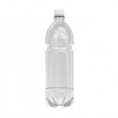 Бутылка 1,0 л. ПЭТ (бцветная)  (100 шт) ЧБ