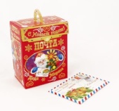 Коробка Почта Деда Мороза (КРАСНЫЙ ФОН)