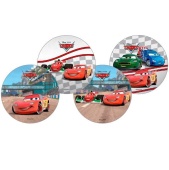 70573 Вафельные пластины Тачки 21 см (12 шт)