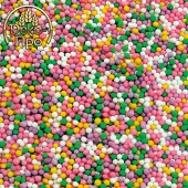 20035.Посыпки Шарики разноцветные микс № 4 пастель (уп.1 кг)
