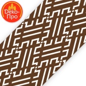 Лента бордюрная h50мм коричневая Сетка 500 м ip8095