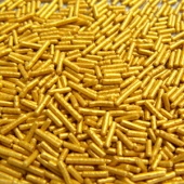 Украшение сахарист. ВЕРМИШЕЛЬ золото перламутр (пакет 0,5 кг) 33041