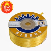 10696 Лента атласная ЖЕЛТАЯ 3 мм,100 м