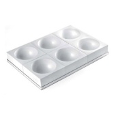 ZUC160. Форма ТОРТАФЛЕКС ПОЛУСФЕРА 160 поднос+6 форм ZUC160. Форма ТОРТАФЛЕКС ПОЛУСФЕРА 160 поднос+6 форм