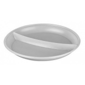 Тарелка d-220 мм белая 2х-секционная  (100х1) 1000 шткор