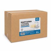 Маргарин Столовый Молочный (жирн.82%) (Саратов) 33100, коробка 20 кг