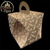 43088 Коробка для кулича d 90 мм СТРЕКОЗЫ И БАБОЧКИ ( 200