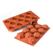 SF115. Форма силикон.СИЛИКОНФЛЕКС снежинки (1 шт)