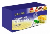 ЖЕЛАТИН ПИЩЕВОЙ ЛИСТОВОЙ 1КГ VALDE ГЕРМАНИЯ