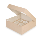 OSQ Muf 9 Коробка для маффинов 250х250х100 (100 шт)