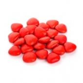 AI17090 Драже сахарное-красные сердца мини с шоколадом (1...
