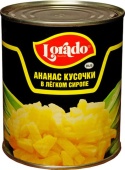 АНАНАСЫ куски 3100 мл Lorado (упаковка 6 шт)