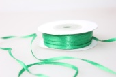 10696 Лента атласная ЗЕЛЕНАЯ 3 мм,100 м