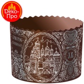 Форма бум. для кулич d70xh85СОБОР CЕРЕБРО (2400 штРRE7085РSIL