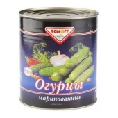 ОГУРЦЫ 3100 мл. (6-9см) маринованные DELCOFF (упаковка 6 шт)