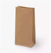 Пакет бумажный 300х170х60мм(100 шт)  КРАФТ коричневый