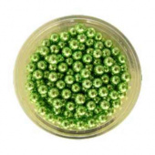 AI28240(100).Драже сахарное-металлиз.шарики зеленые,4мм (100г)