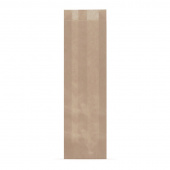 Пакет бумажный 300х100х50мм(100 шт)  КРАФТ коричневый