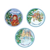 14820 Вафельные пластины Новогодние 21 см (12 шт)