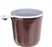Чашка кофейная бело-коричневая 200 мл (501) 1250 шт