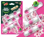 Блок для унитаза DUO EFFECT 5 в 1 Сакура подвесной Master FRESH Gold (1)