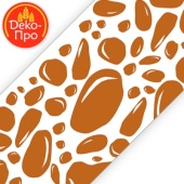 ip7524 Лента бордюрная h40мм коричневая Камушки 500 м